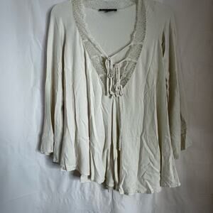 For Love and Lemons Tunic or Mini Dress/Top Off White(ivory) Size Small EUC